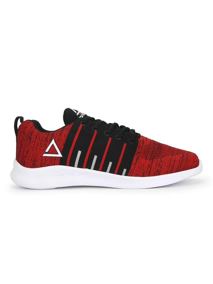 red polyester sport shoes - 17432408 -  Standard Image - 1