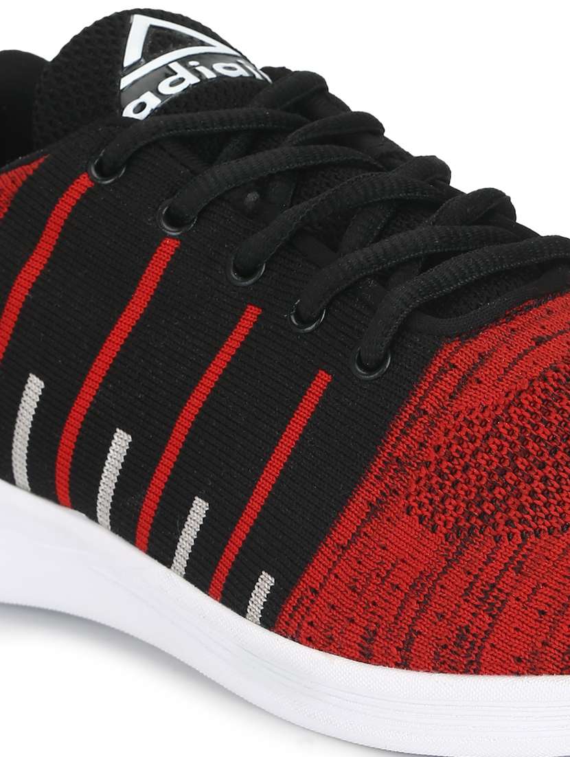 red polyester sport shoes - 17432408 -  Standard Image - 4