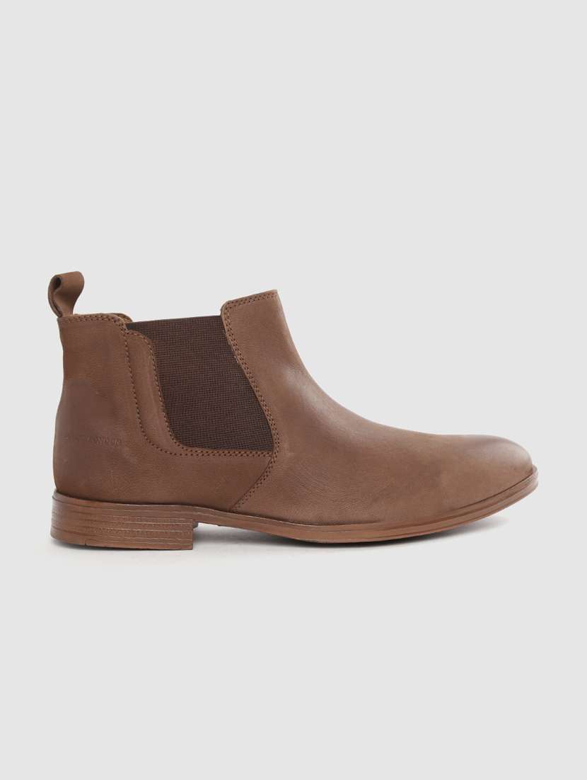 brown leather high ankle boots - 17432474 -  Standard Image - 1
