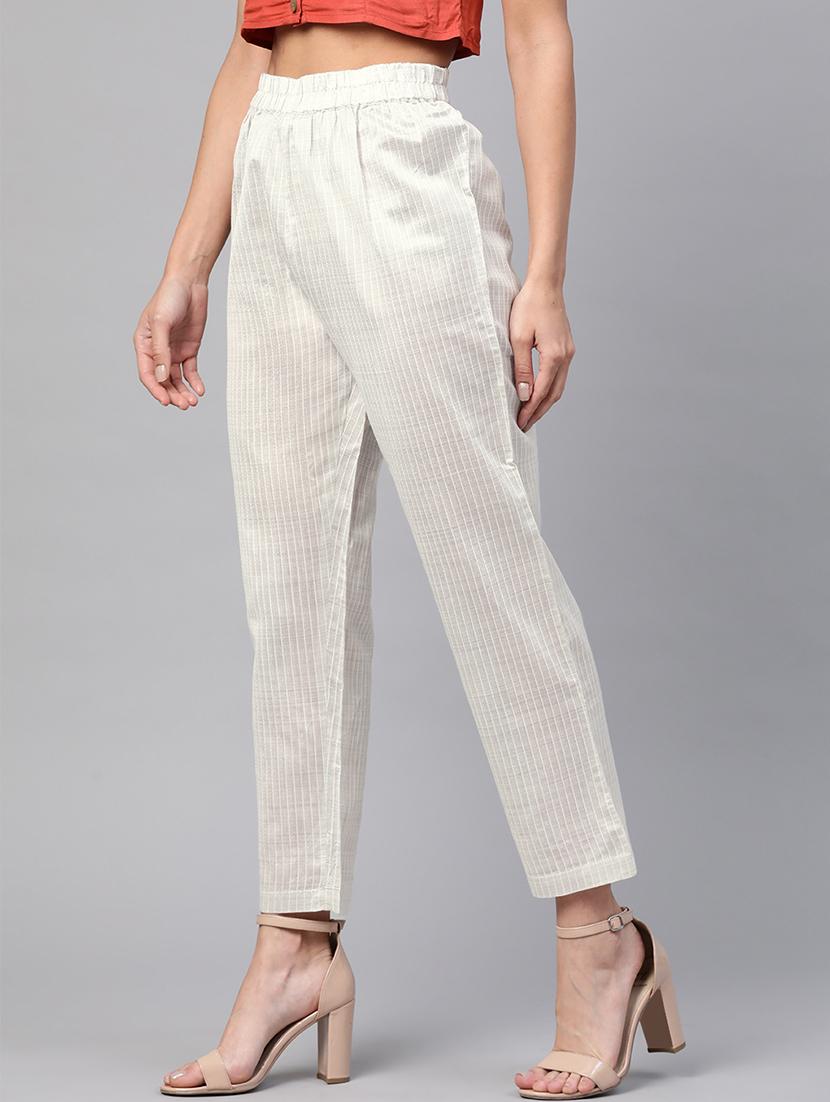 high rise flat front trouser  - 17432506 -  Standard Image - 1