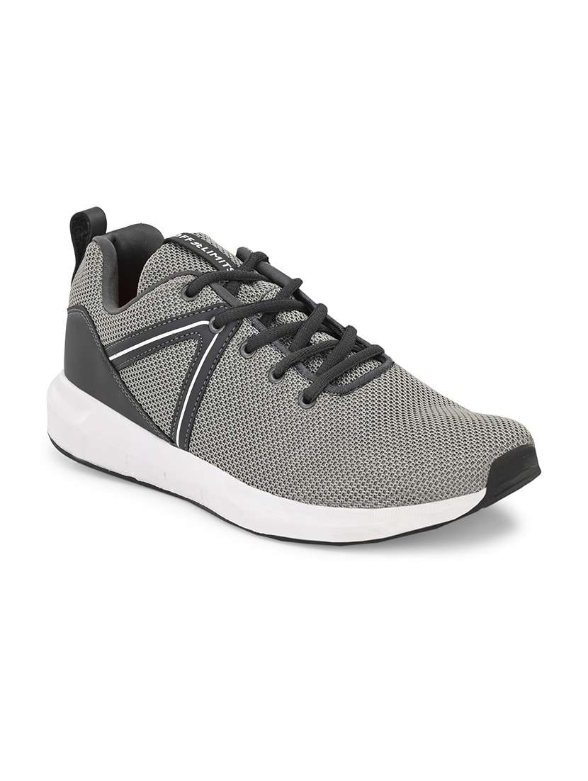 grey mesh sport shoes