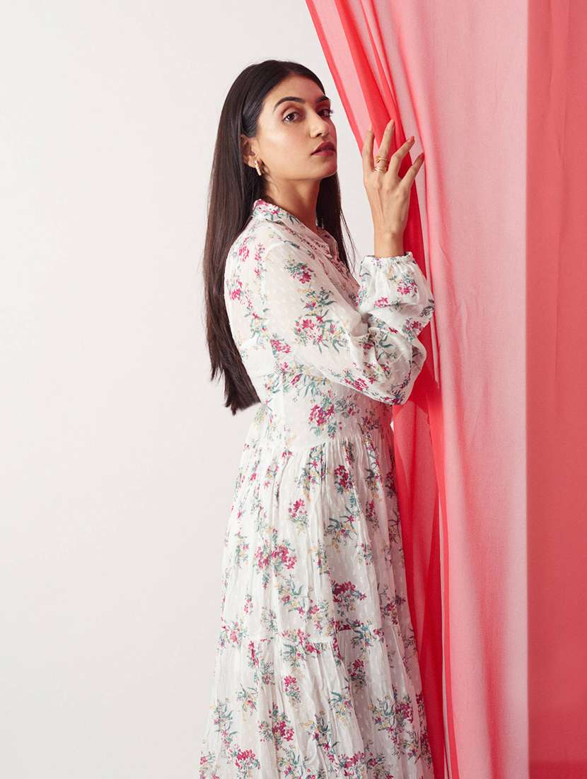women's fit & flare floral dress