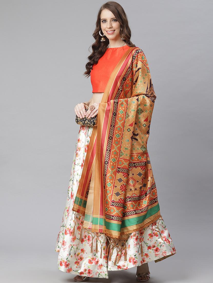 floral print flared lehenga - 17436439 - Standard Image - 1
