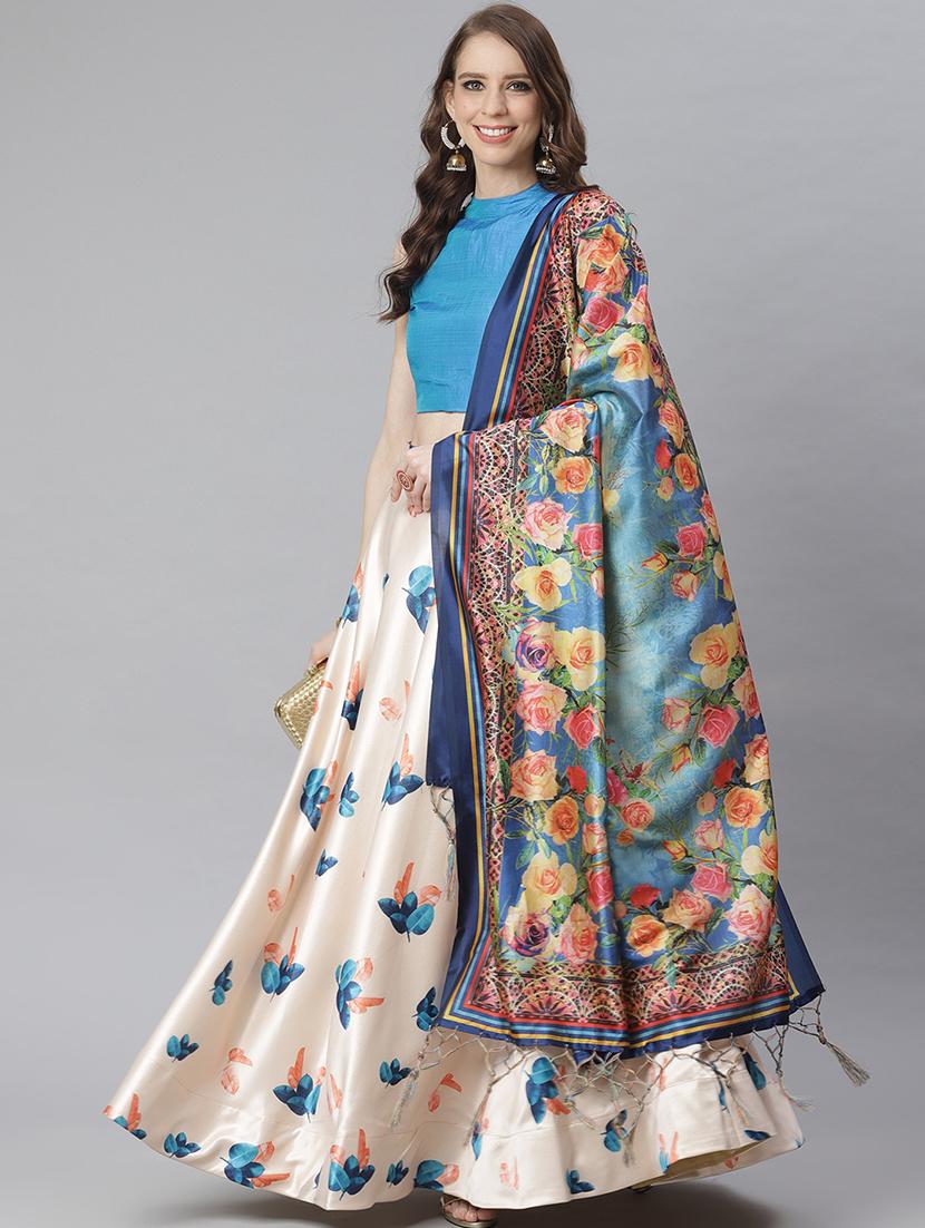 floral print flared lehenga - 17436446 -  Standard Image - 1