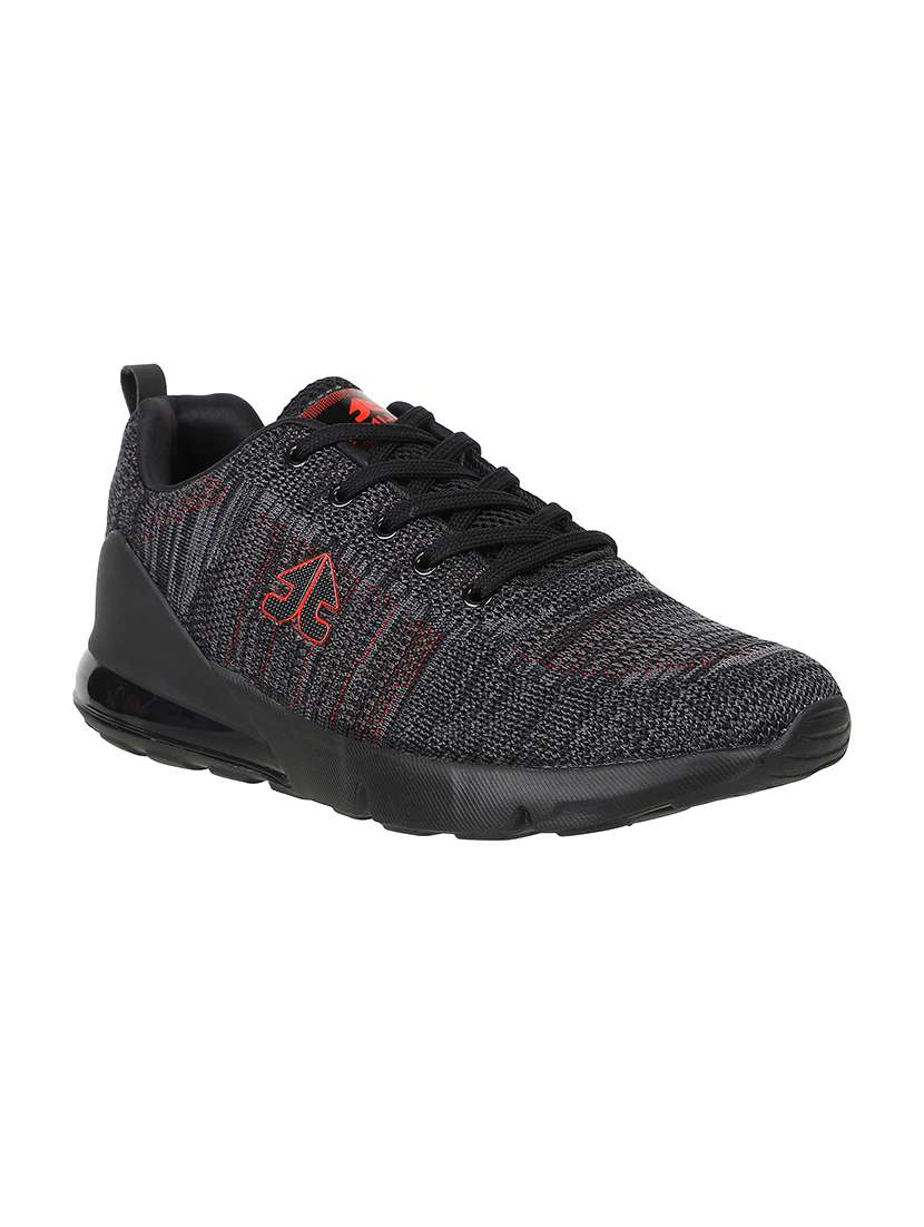 black mesh sport shoes