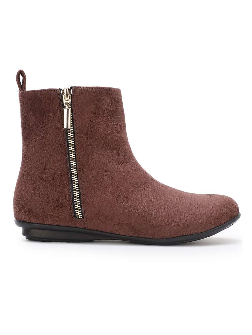 brown suede ankle  boots - 17438104 -  Standard Image - 1