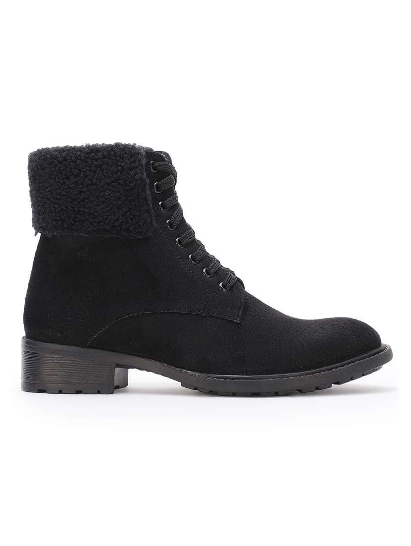 black suede ankle  boots - 17438108 -  Standard Image - 1