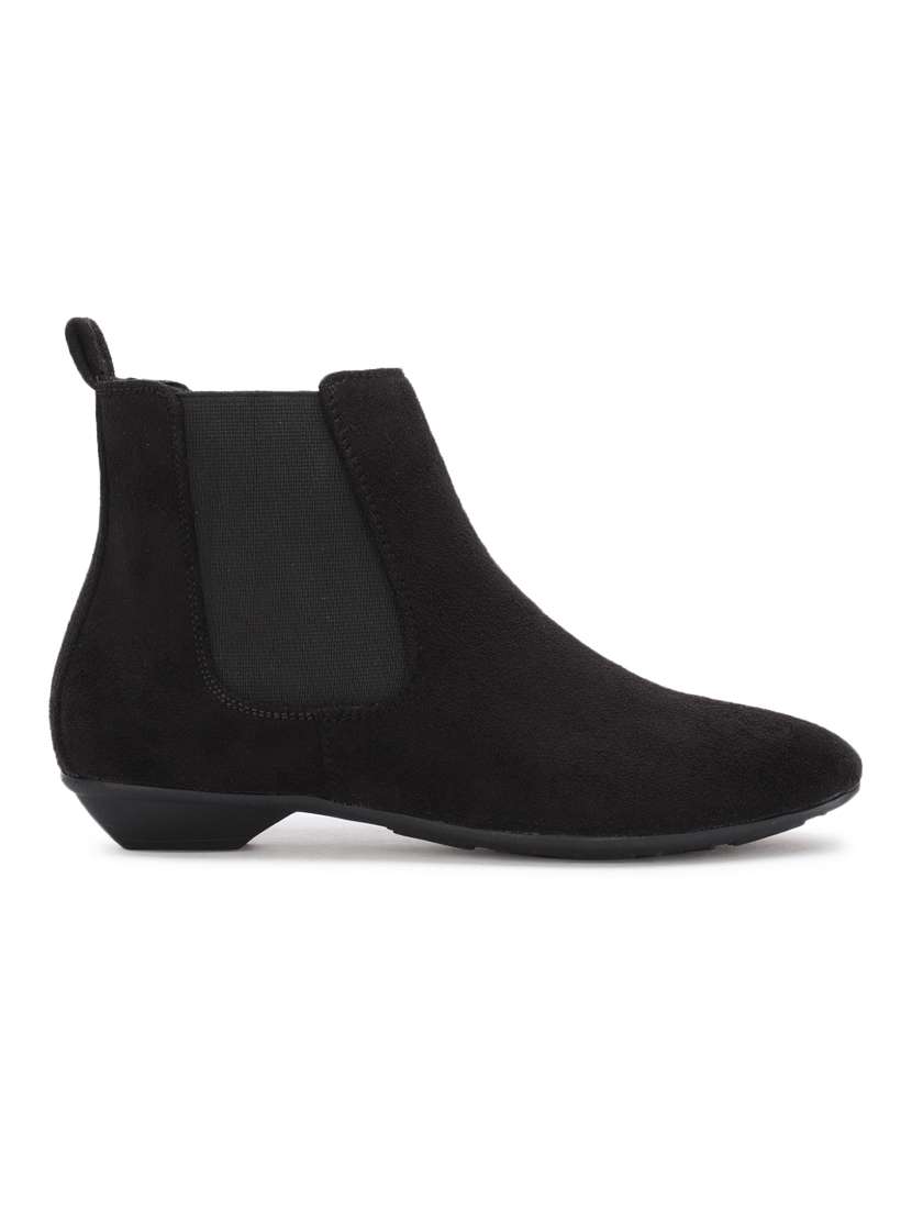 black suede ankle  boots - 17438116 -  Standard Image - 1