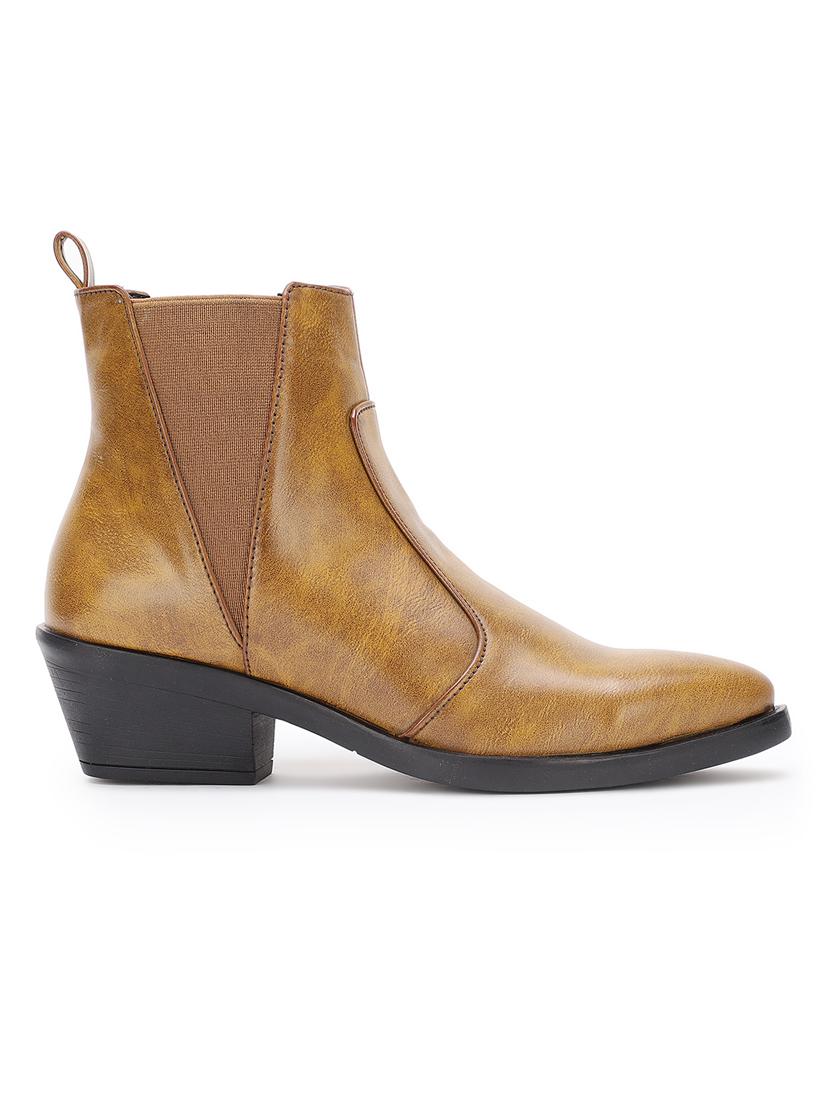 tan faux leather ankle  boots - 17438127 -  Standard Image - 1