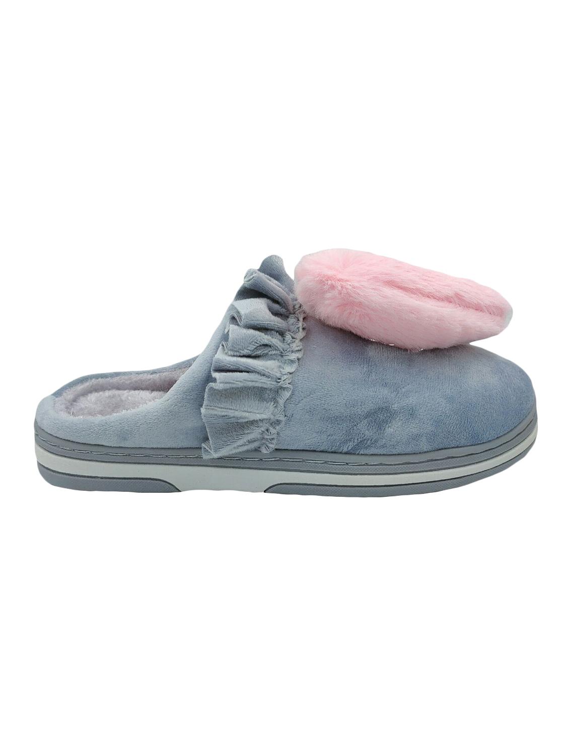 grey slip on flip flop - 17439254 - Standard Image - 1
