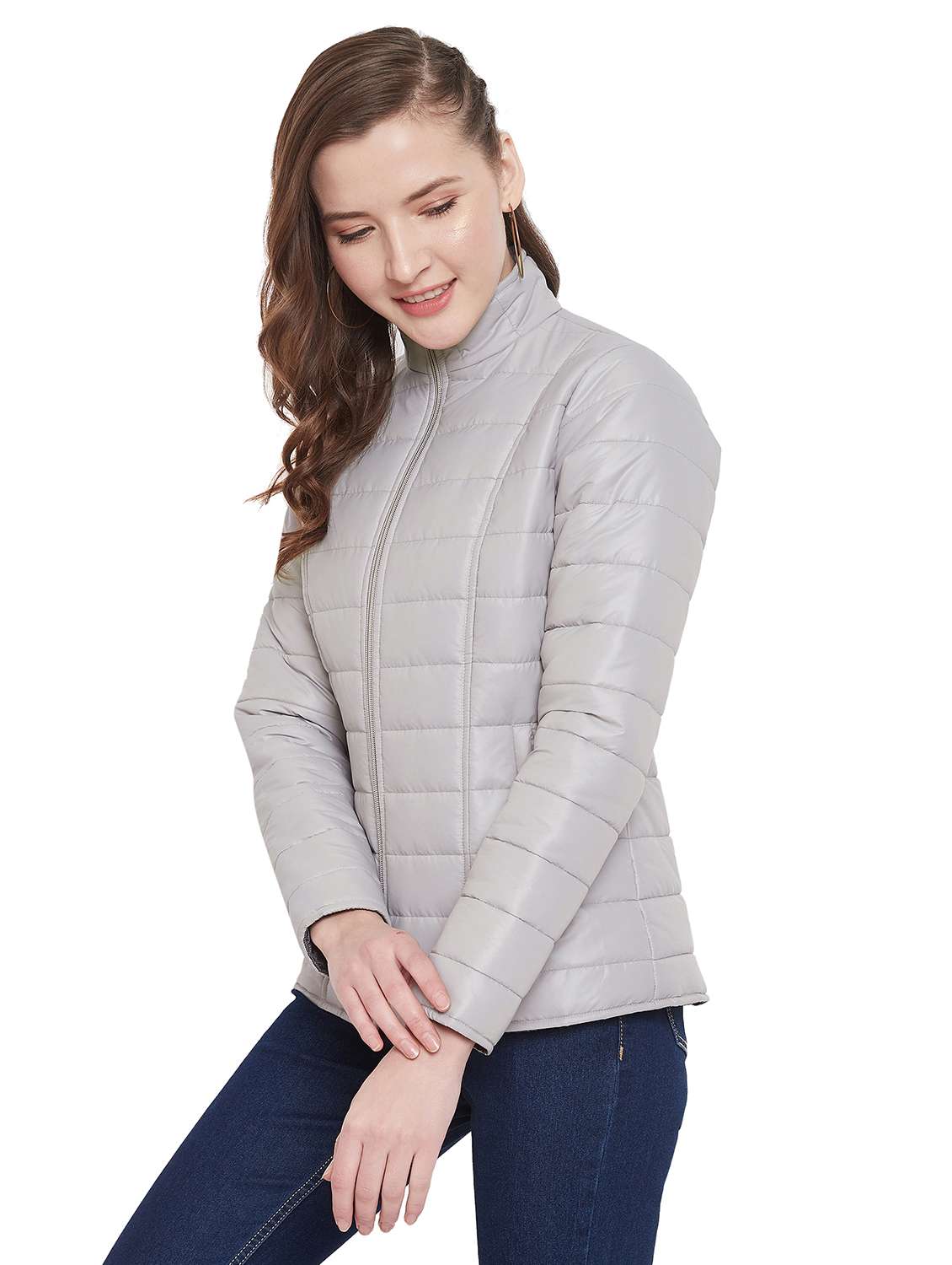 zip up quilted jacket  - 17440633 -  Standard Image - 1