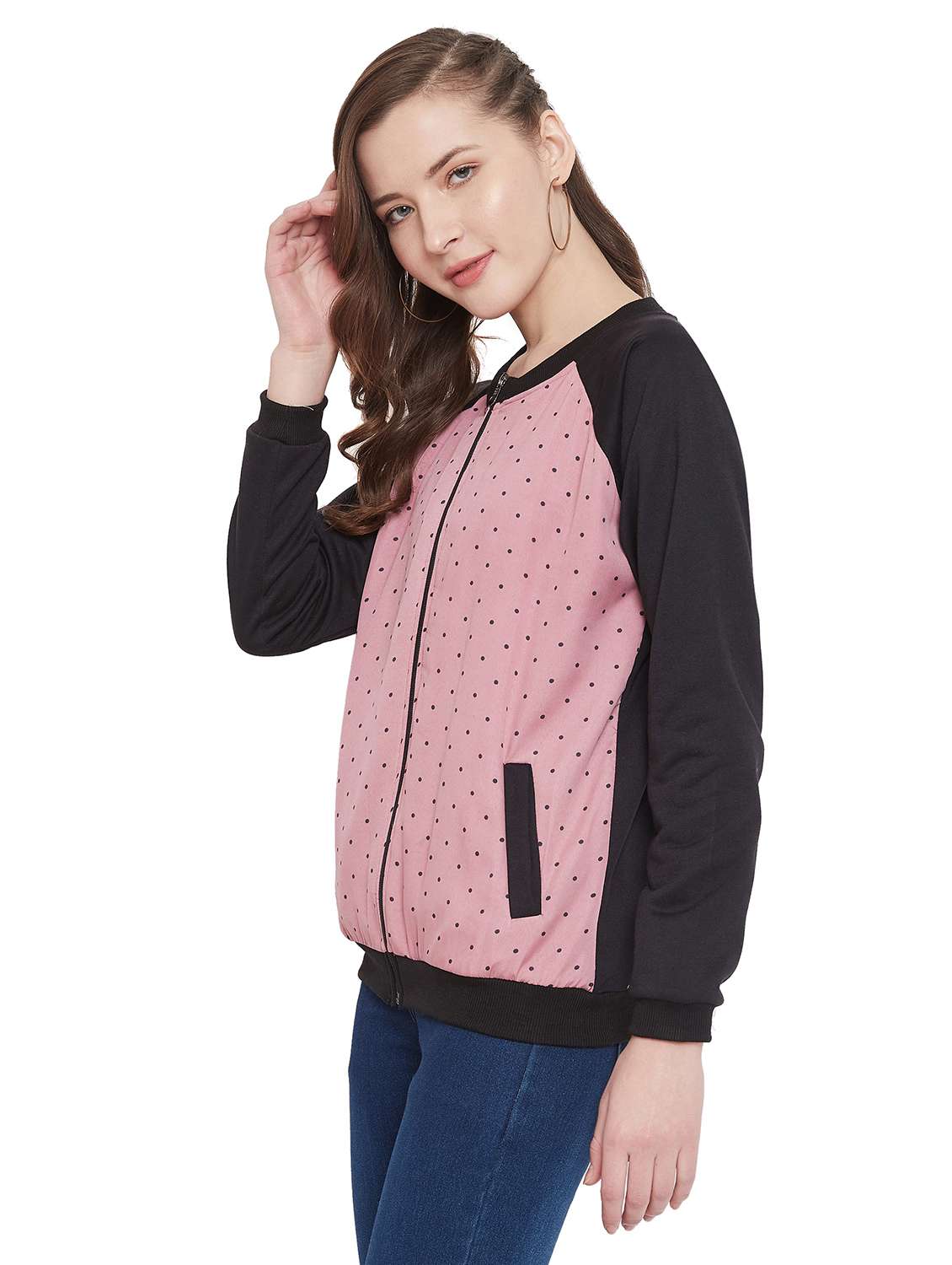 raglan sleeved polka dot jacket  - 17440637 -  Standard Image - 1