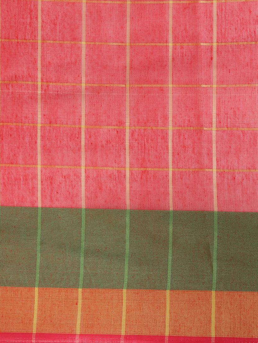checkered banarasi saree - 17441861 - Standard Image - 4