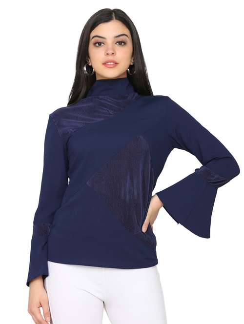 women's straight high neck top - 17442129 -  Standard Image - 0