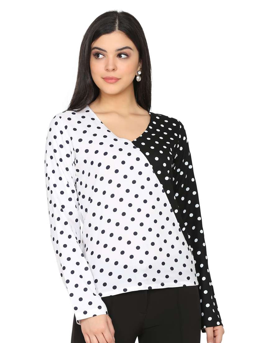 women's straight v neck top