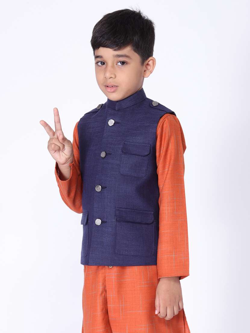 stand collar nehru jacket  - 17442973 -  Standard Image - 1