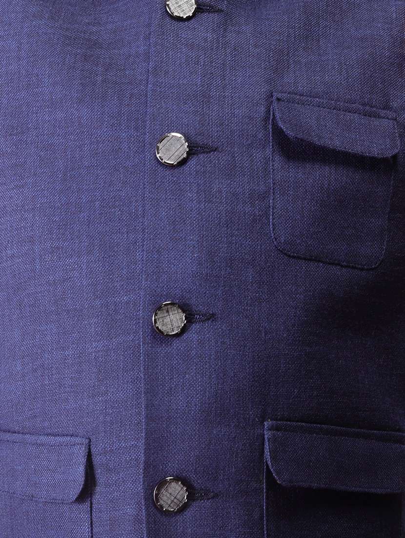 stand collar nehru jacket  - 17442973 -  Standard Image - 4