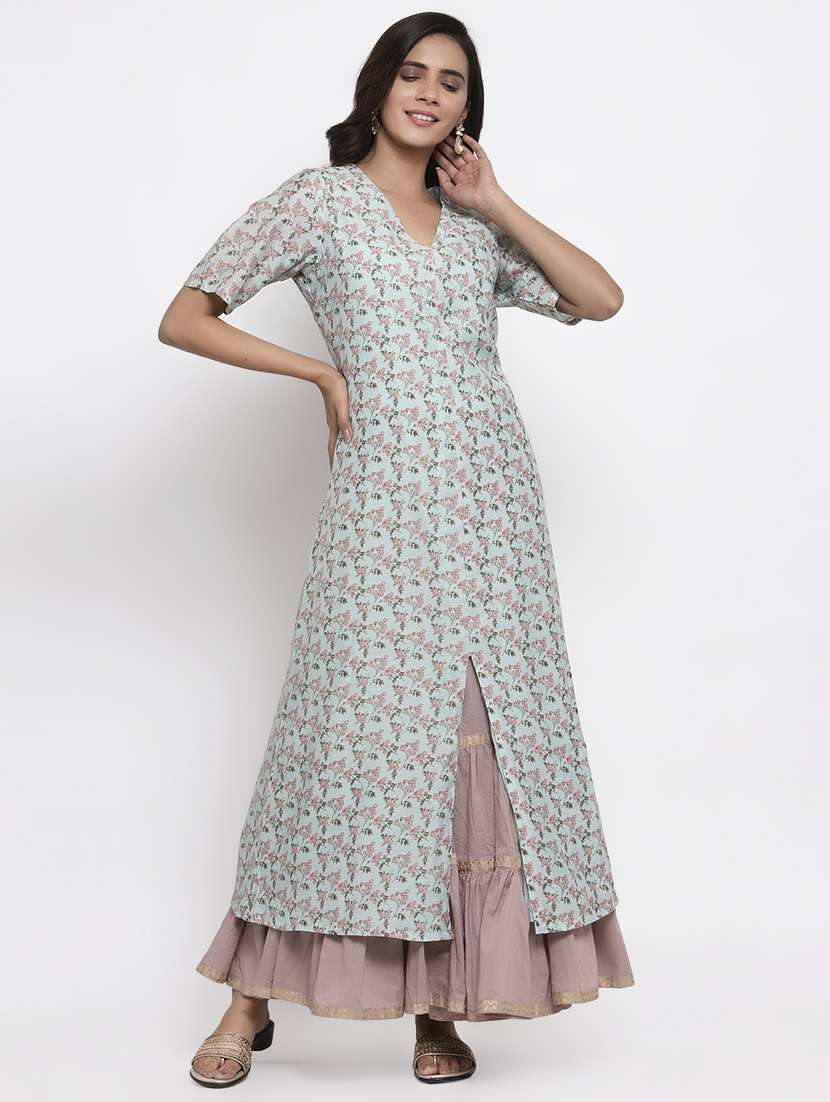 floral a-line kurta