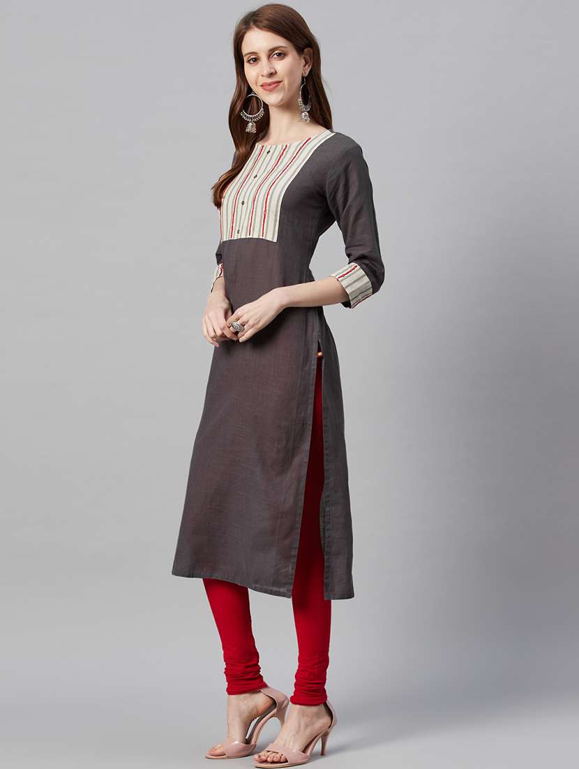 women's straight kurta - 17443225 -  Standard Image - 1