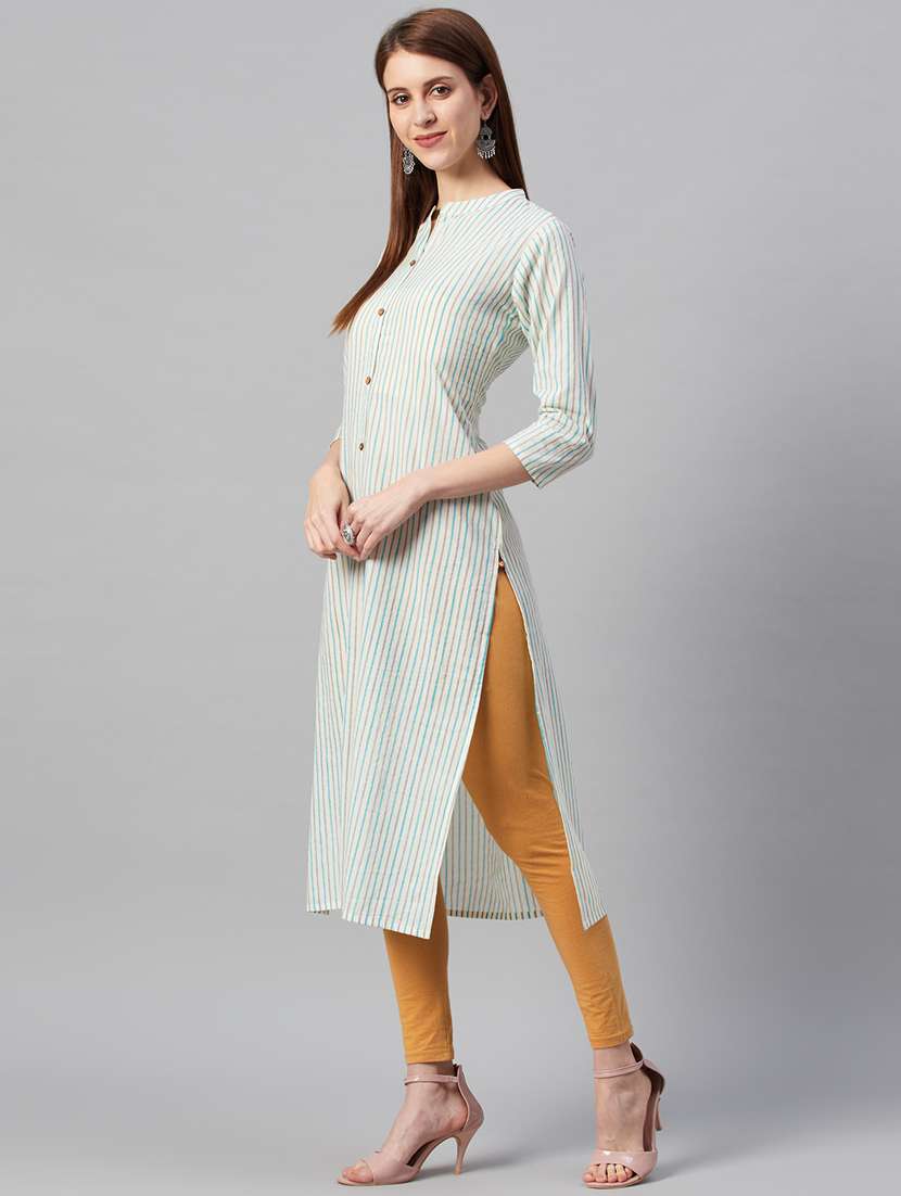 women's front slit kurta - 17443231 - Standard Image - 1