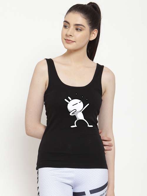women's tank top shoulder strap top - 17443519 - Standard Image - 0