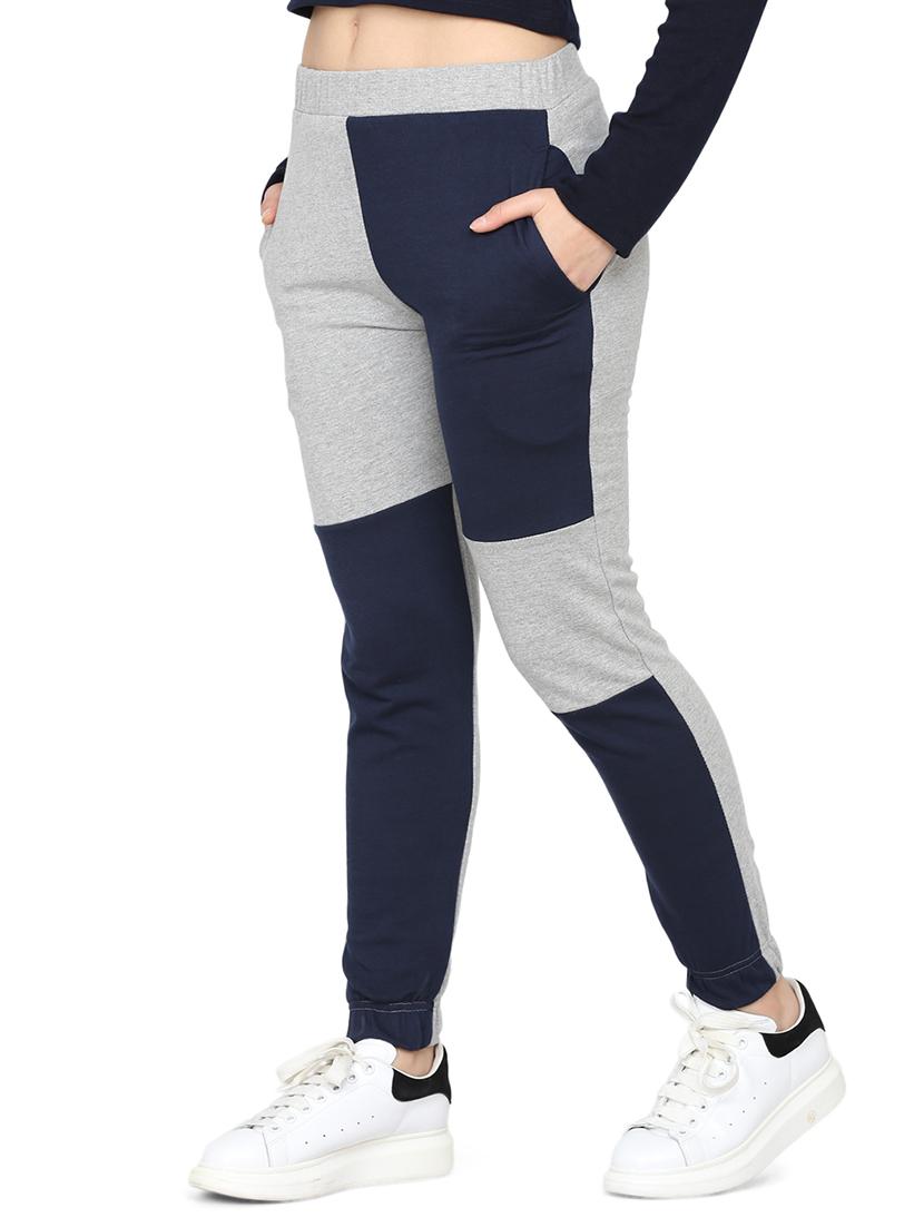 color block fleece trouser - 17443861 - Standard Image - 1