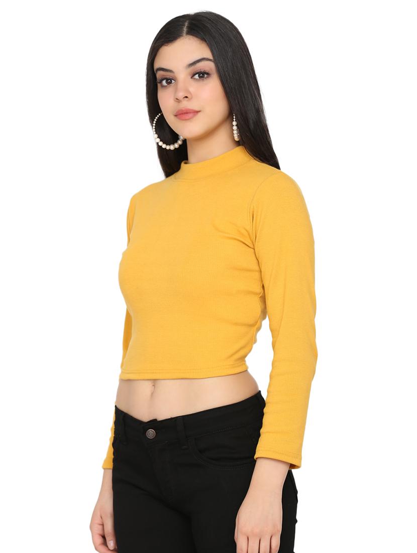 textured crop t-shirt - 17444120 - Standard Image - 1