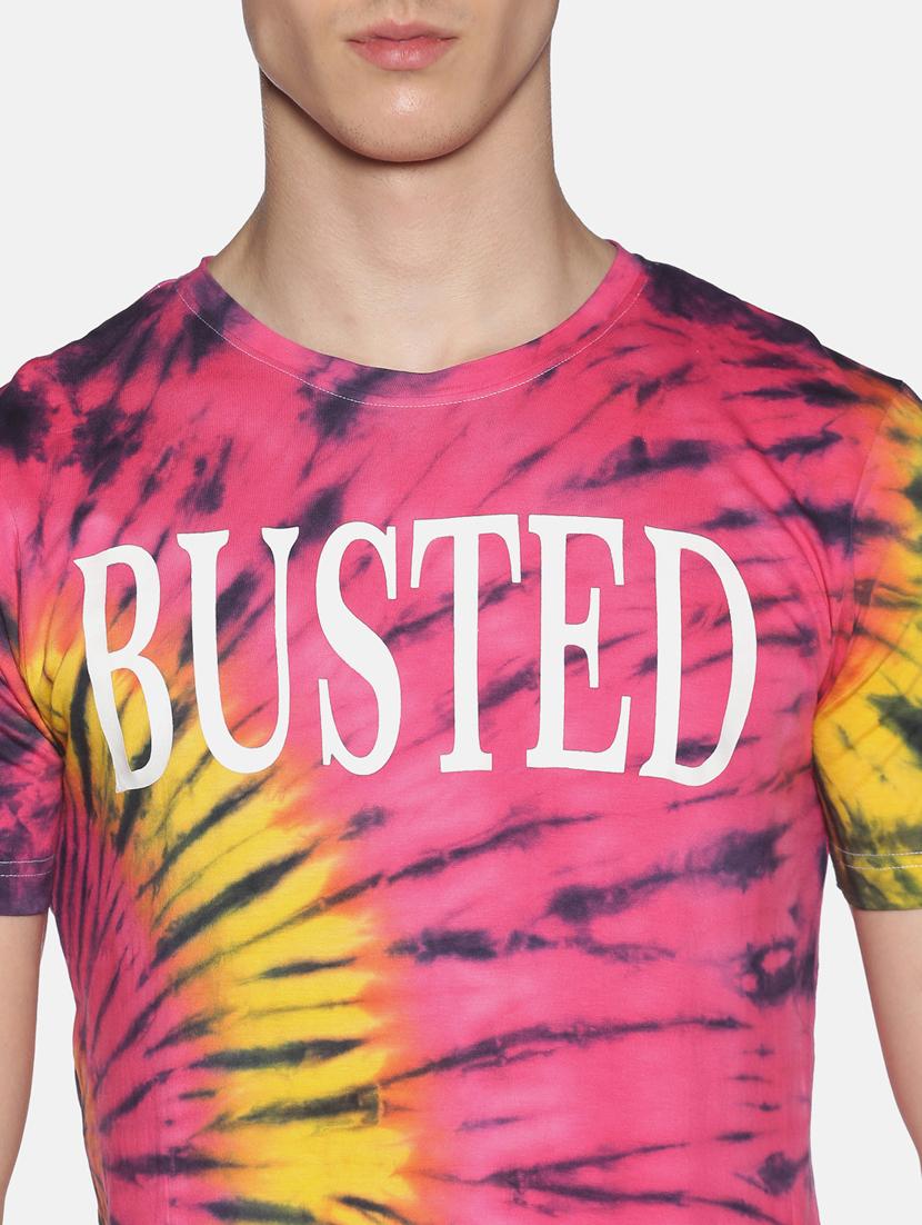 pink typographic tie & dye t-shirt - 17444370 - Standard Image - 4