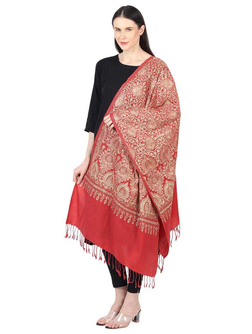 women's embroidered stole - 17444527 - Standard Image - 1