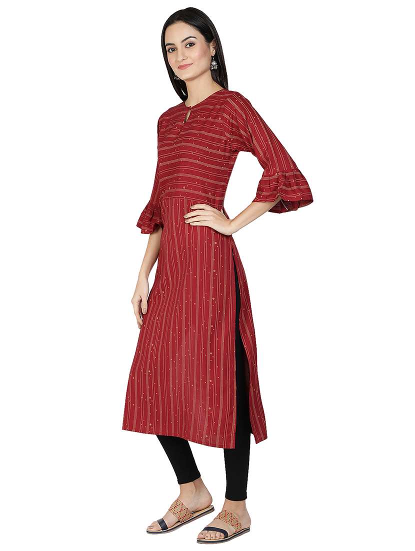 women's straight kurta - 17445096 -  Standard Image - 1