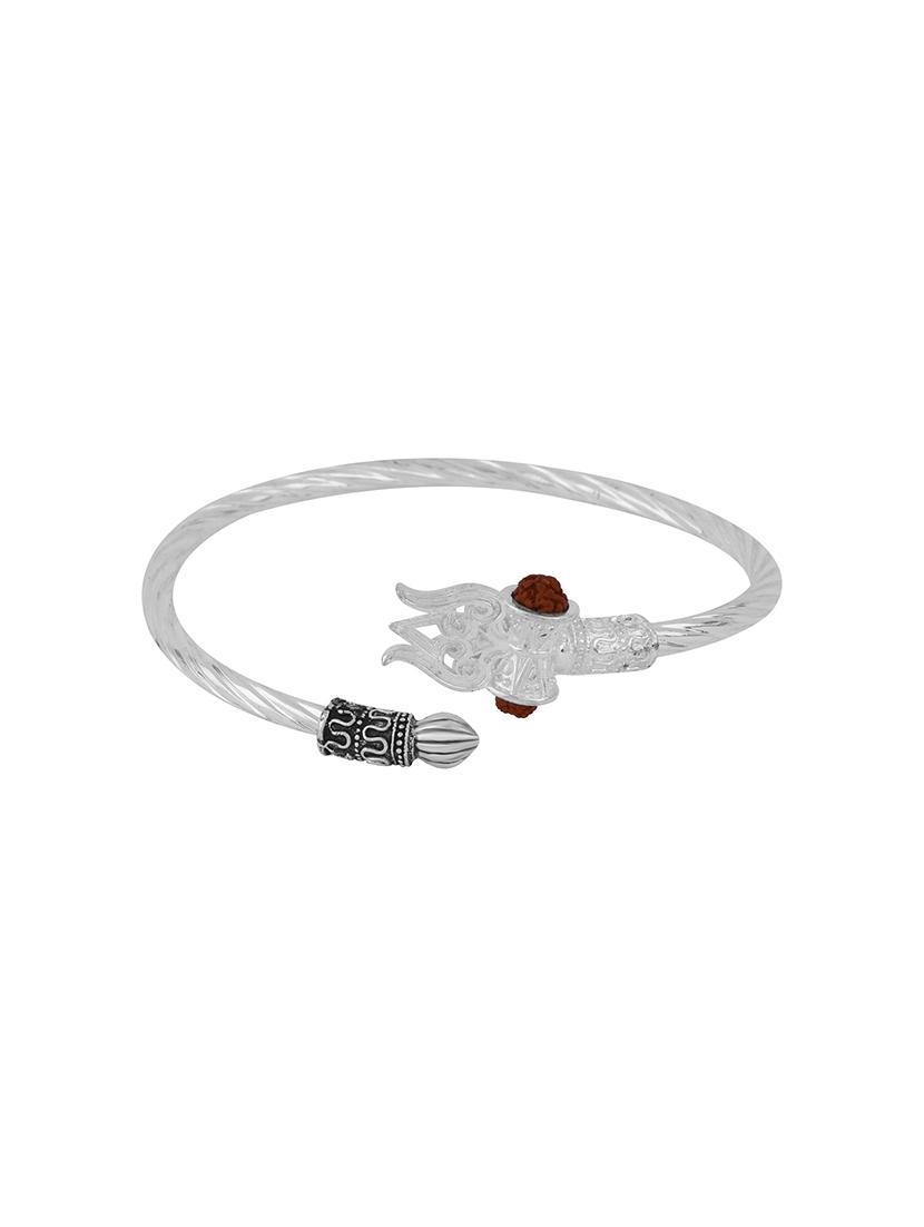 silver plated rudraksha bracelet - 17450636 -  Standard Image - 1