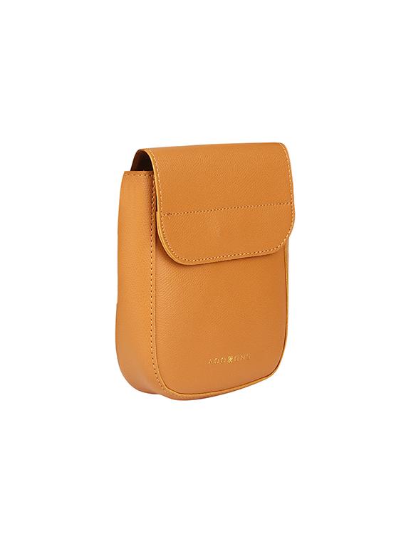 yellow leatherette (pu) sling bag - 17451092 - Standard Image - 4