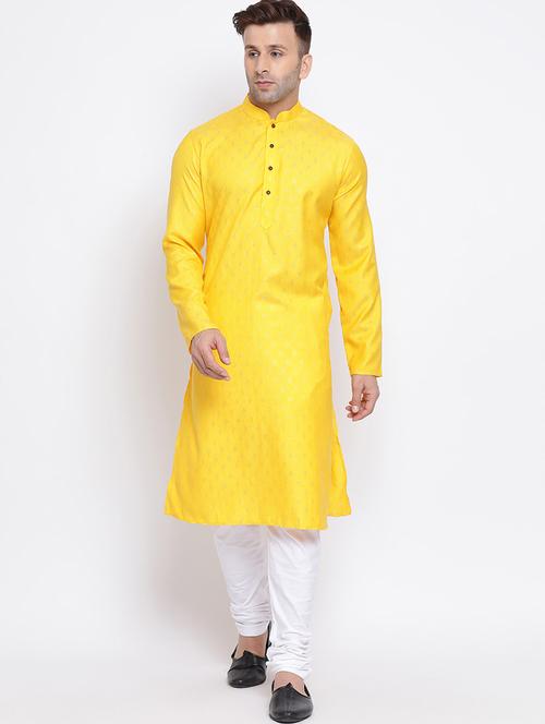 men self design kurta churidar ethnic wear set - 17453125 -  Standard Image - 0