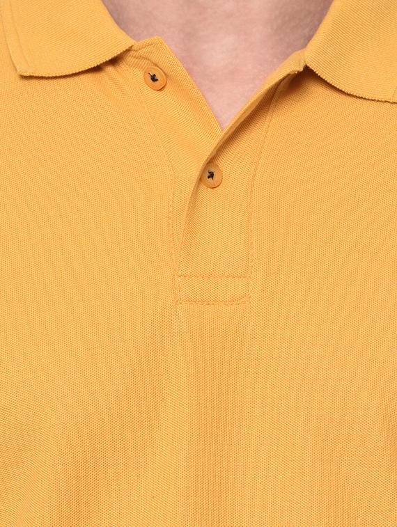 yellow solid polo t-shirt - 17453426 - Standard Image - 4