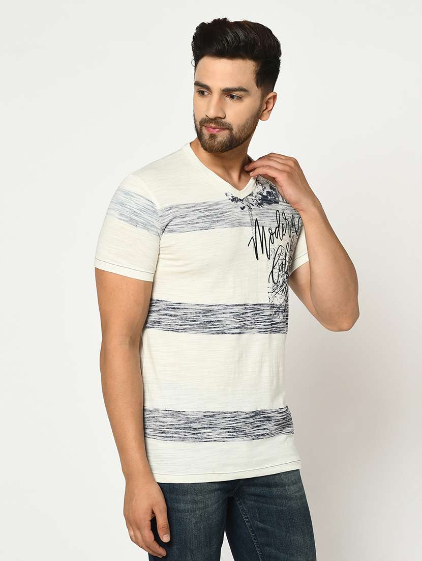 white printed t-shirt - 17453587 -  Standard Image - 1