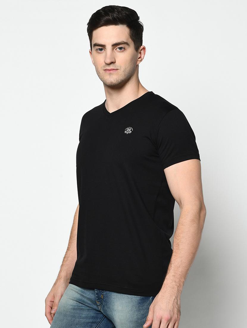 black solid t-shirt - 17453655 - Standard Image - 1