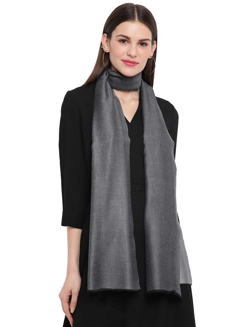 grey modal silk stole - 17454492 - Standard Image - 1