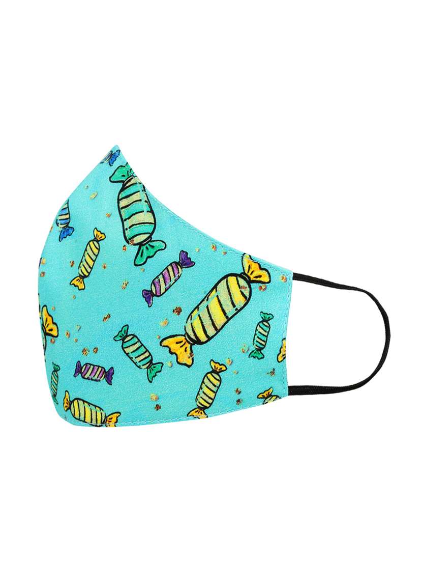 multi colored cotton printed mask - 17454749 -  Standard Image - 1