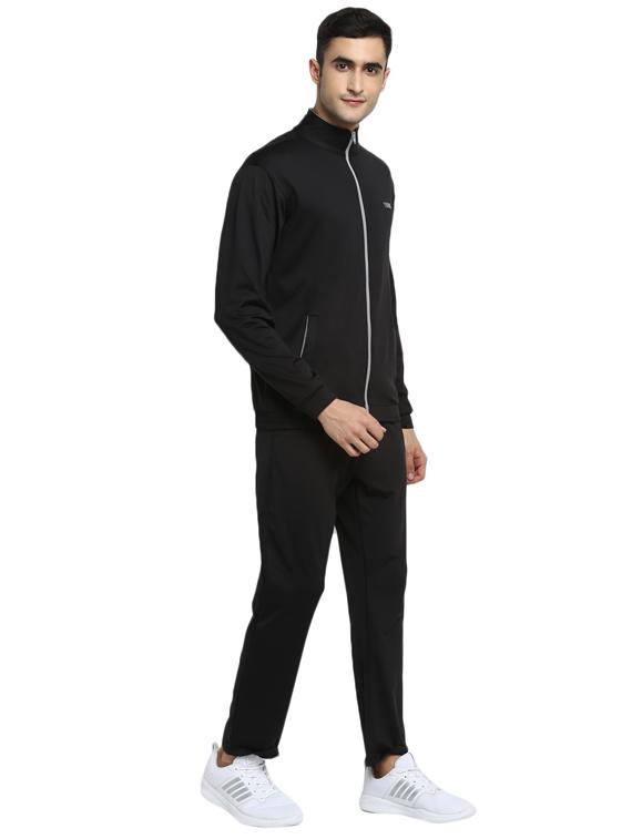 black solid track suit - 17456058 -  Standard Image - 1