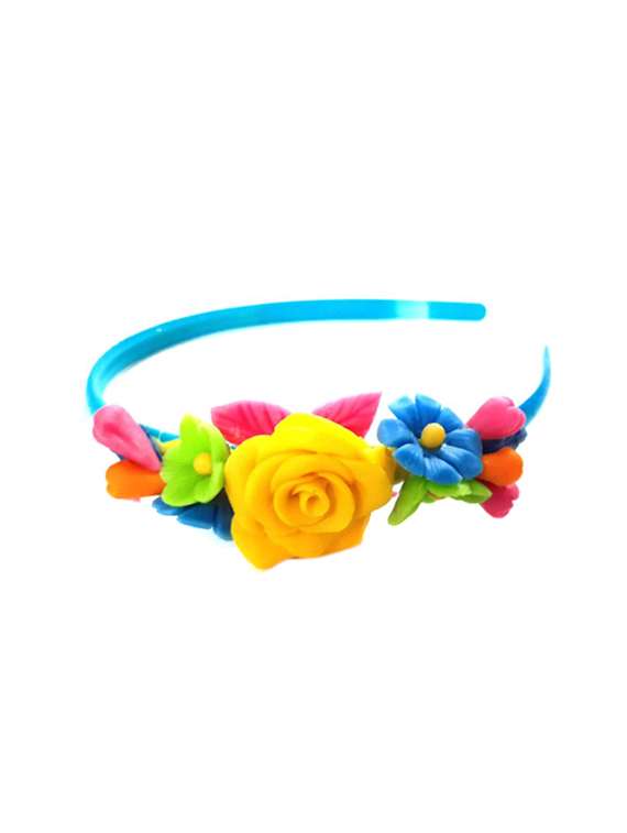 multi colored crystal hair band 