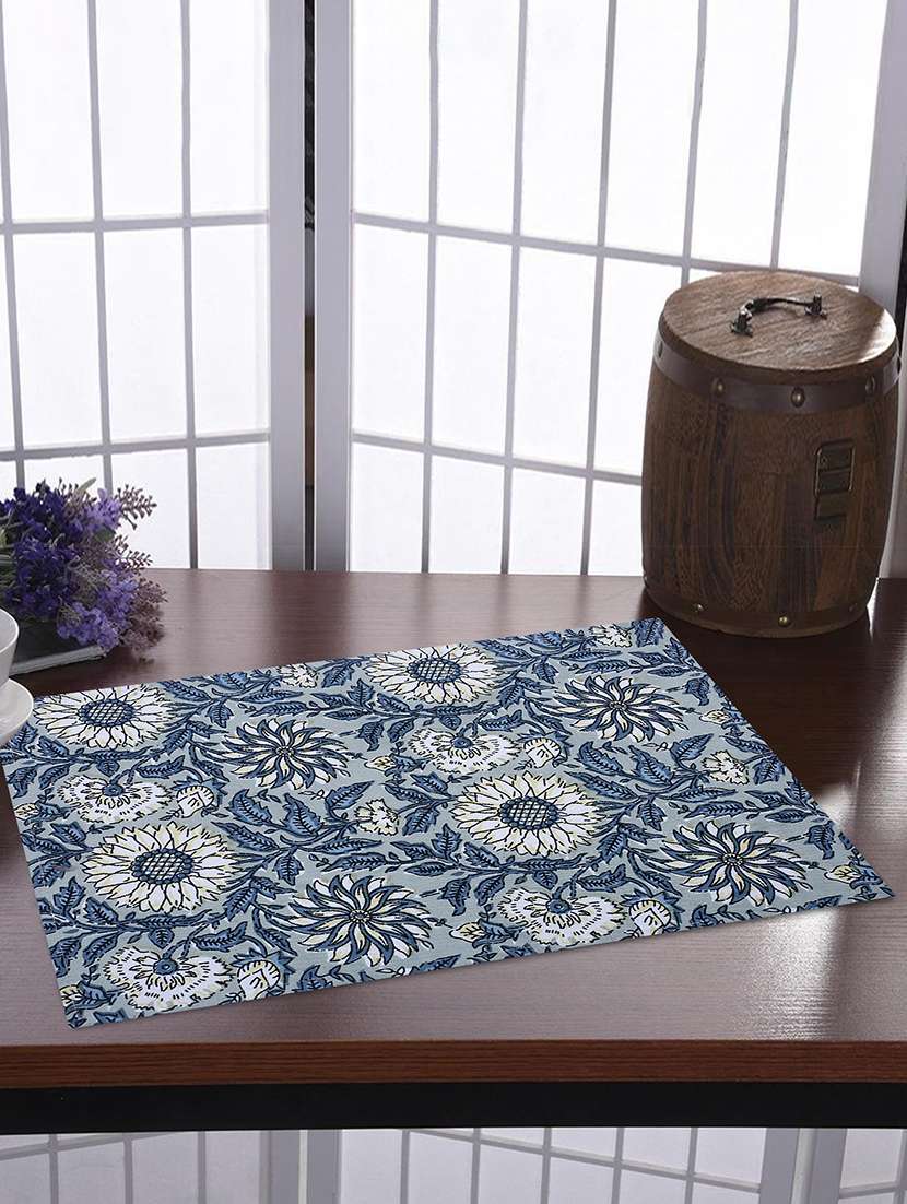 cotton dining table place mats (set of 6)