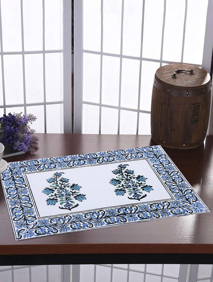 cotton dining table place mats (set of 6)
