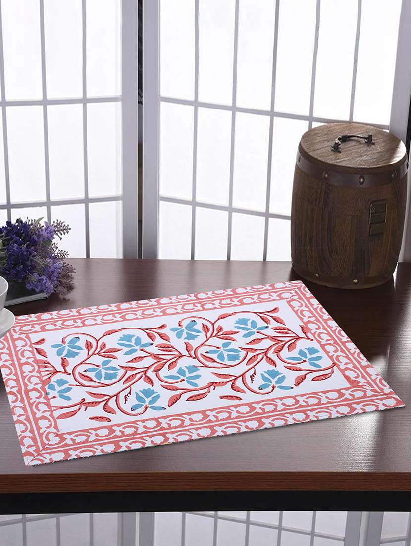 cotton dining table place mats (set of 6)