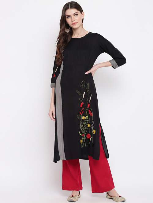 women's straight kurta - 17459473 -  Standard Image - 0