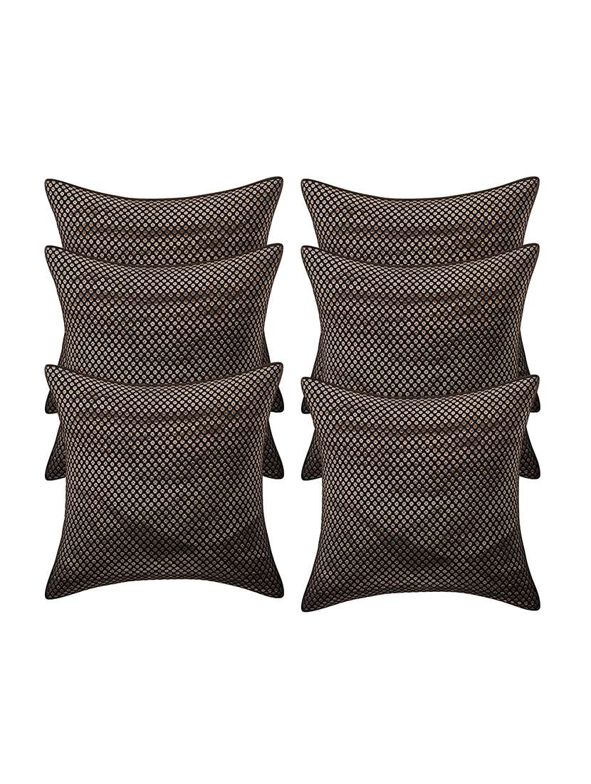  rayon assorted cushion cover (pack of 6)