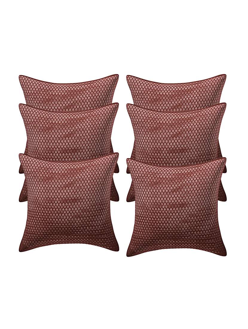  rayon assorted cushion cover (pack of 6)