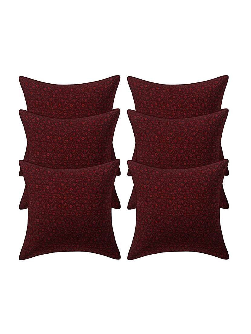  rayon assorted cushion cover (pack of 6)