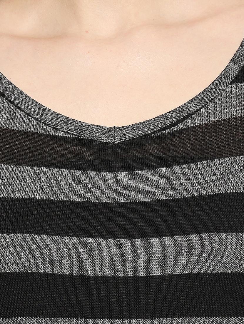 round neck striped tee - 17461365 - Standard Image - 4