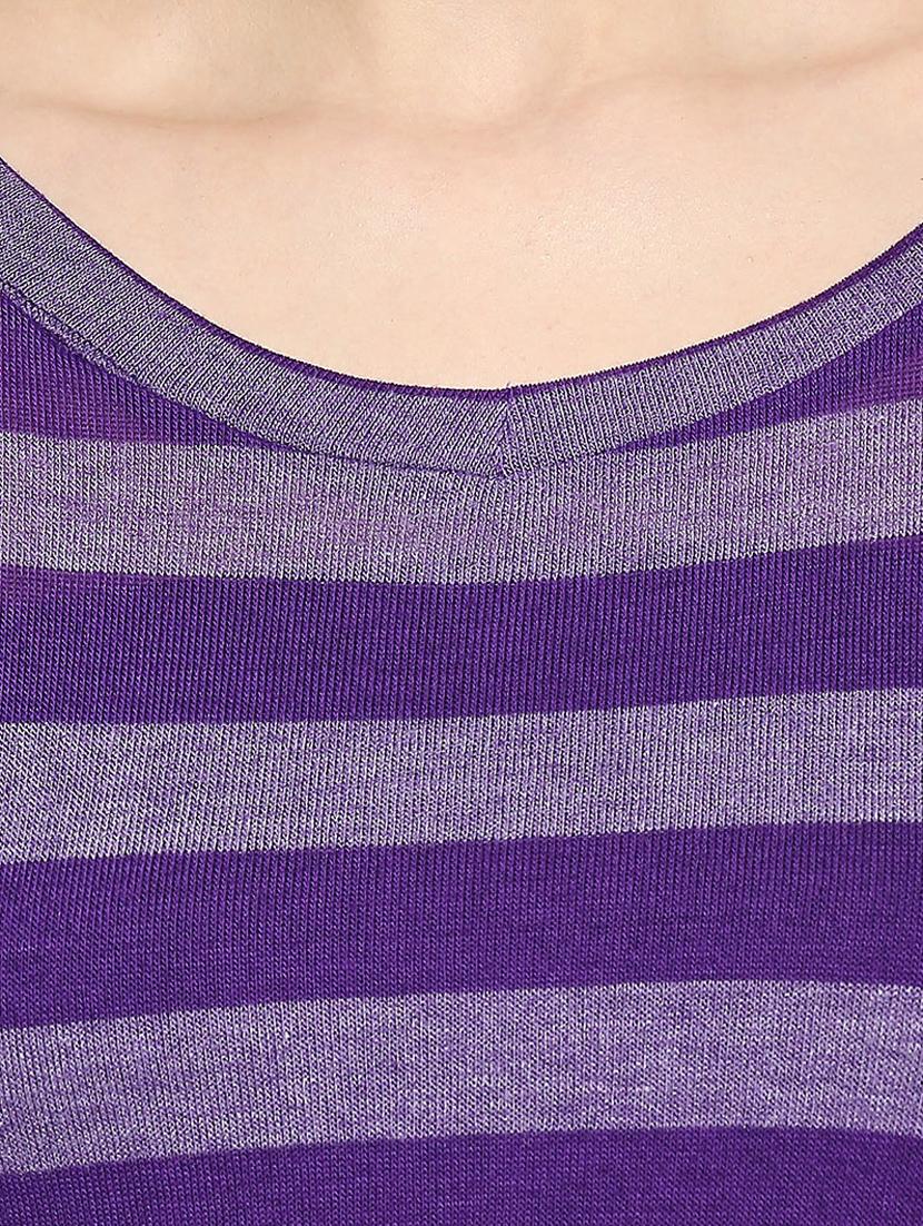round neck striped tee - 17461367 - Standard Image - 4
