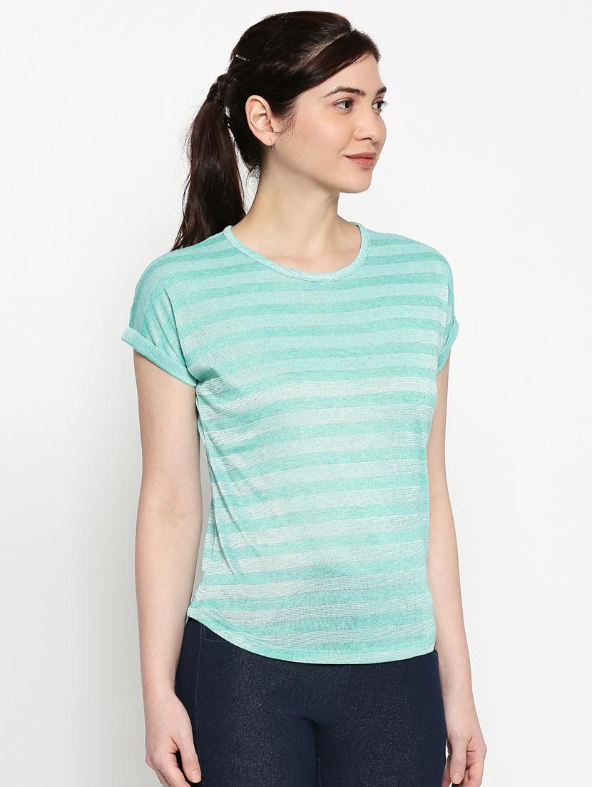 round neck striped  tee - 17461370 -  Standard Image - 1